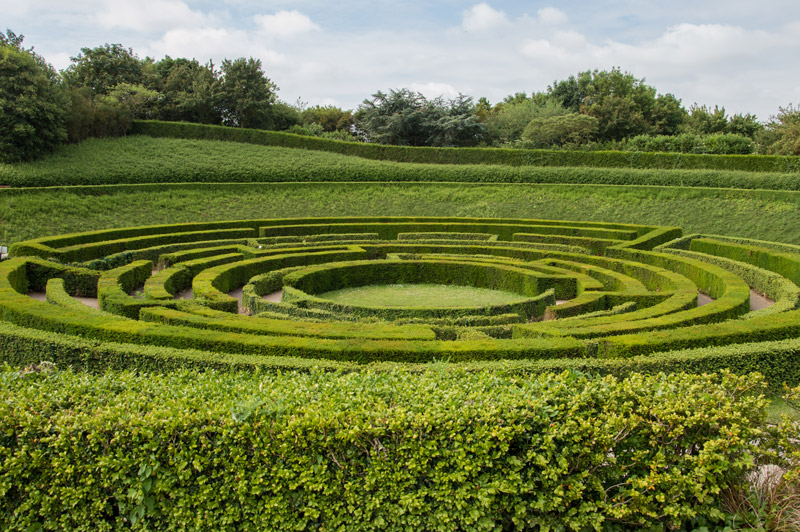 Le labyrinthe du parc floral de Caen